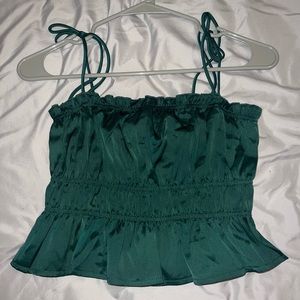 green princess polly crop top